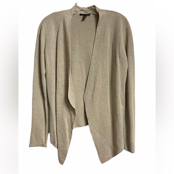 Eileen Fisher Open Front Silk Blend Cardigan - Picture 10 of 12